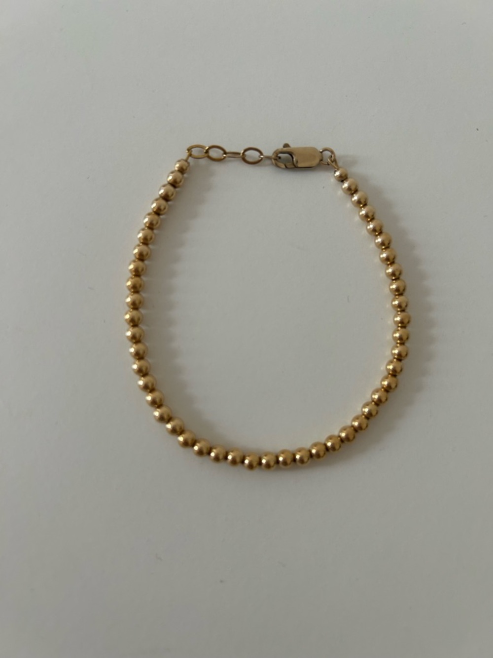 Delicate Gold Bead Bracelet for Women